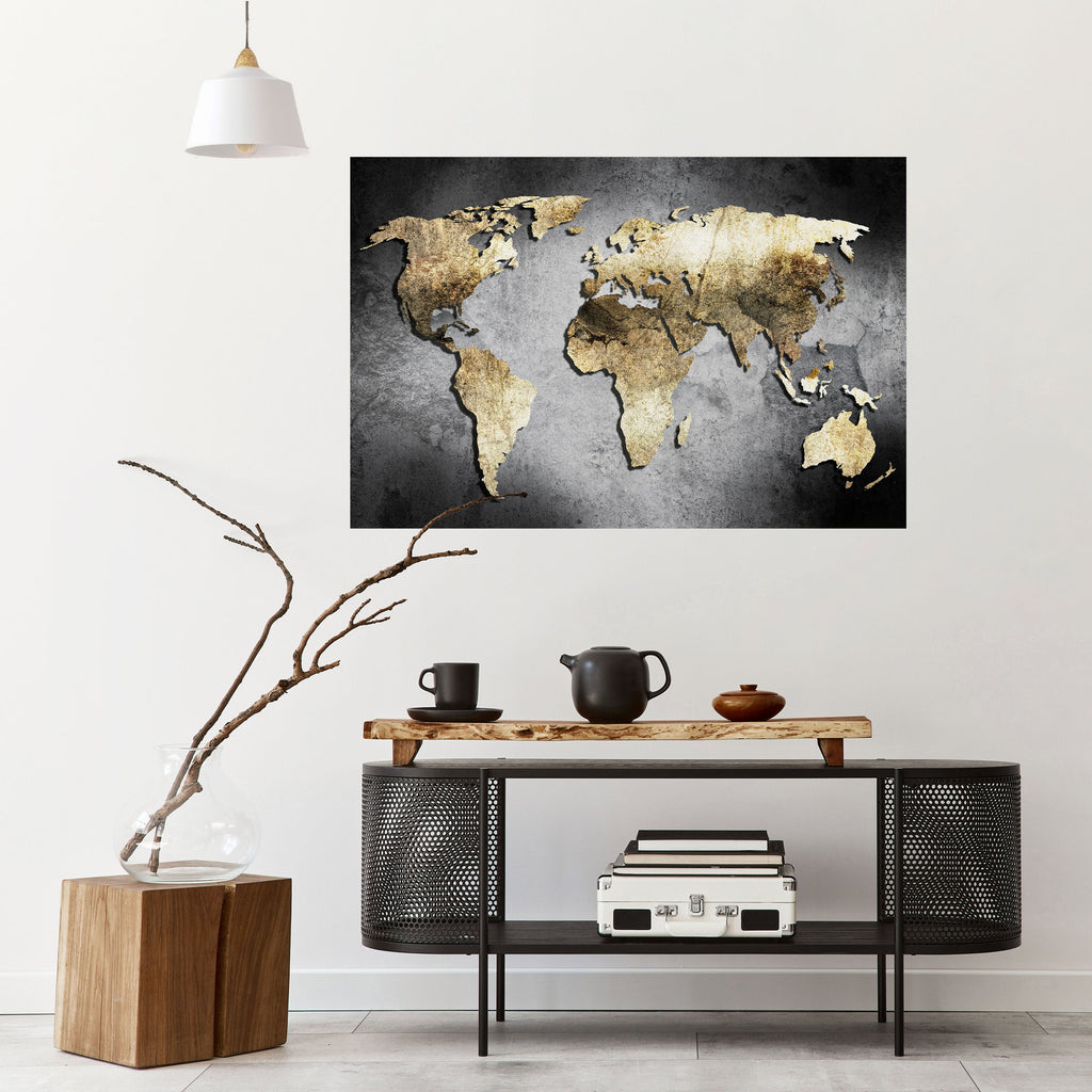 GOLDEN GLOBE TREASURE Poster Horizontal Autocolante