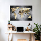 GOLDEN GLOBE TREASURE Poster Horizontal Autocolante