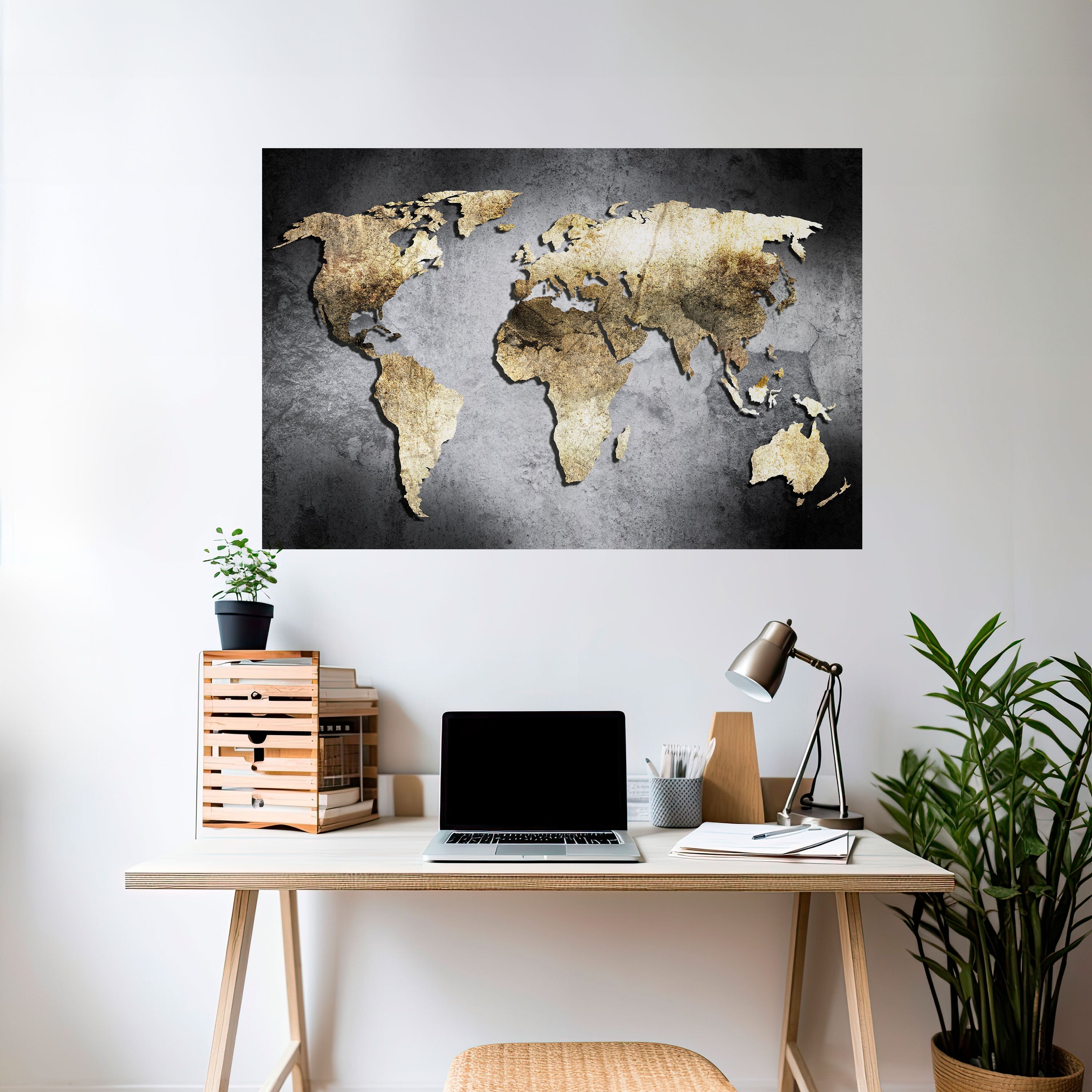 GOLDEN GLOBE TREASURE Poster Horizontal Autocolante