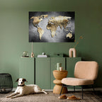 GOLDEN GLOBE TREASURE Poster Horizontal Autocolante