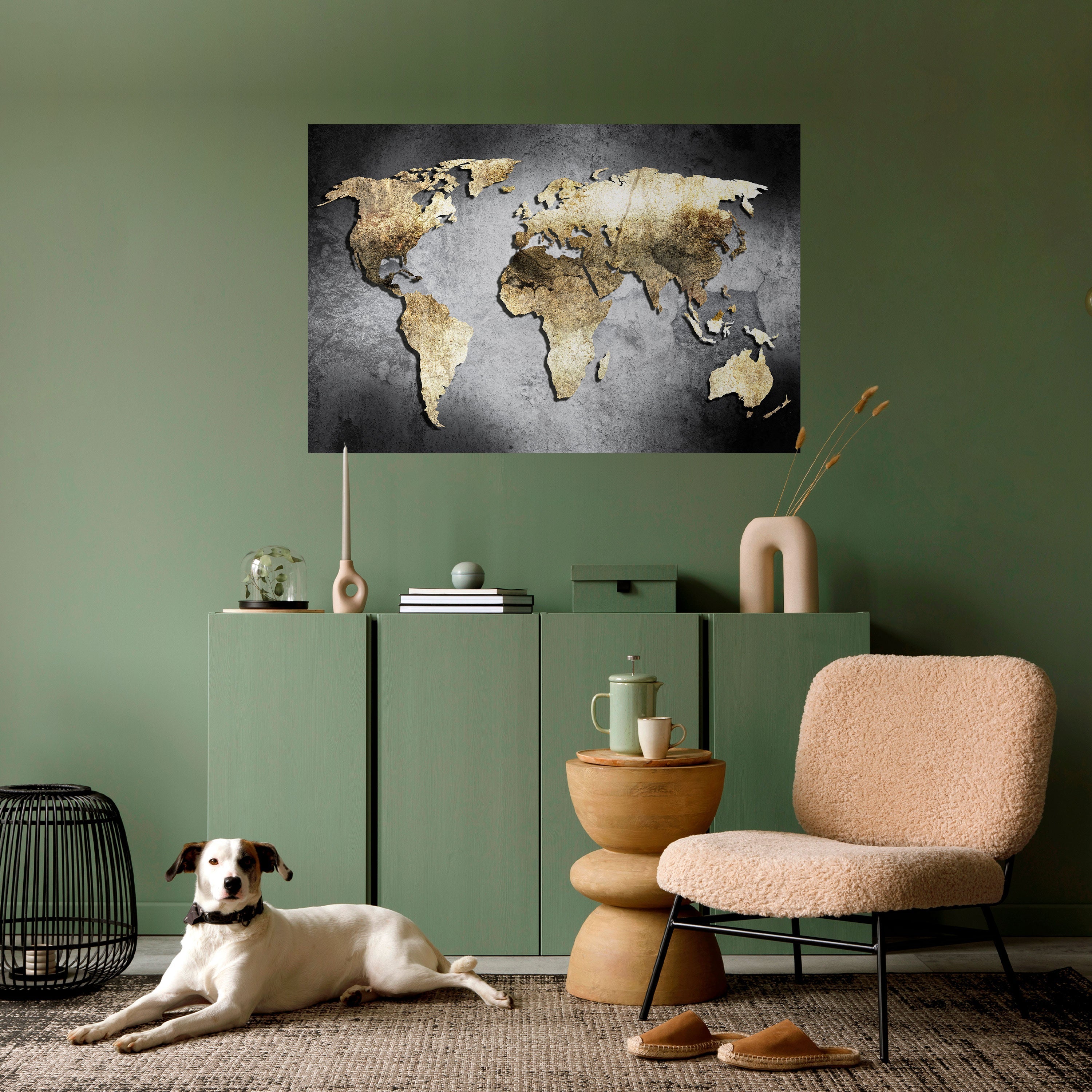 GOLDEN GLOBE TREASURE Poster Horizontal Autocolante