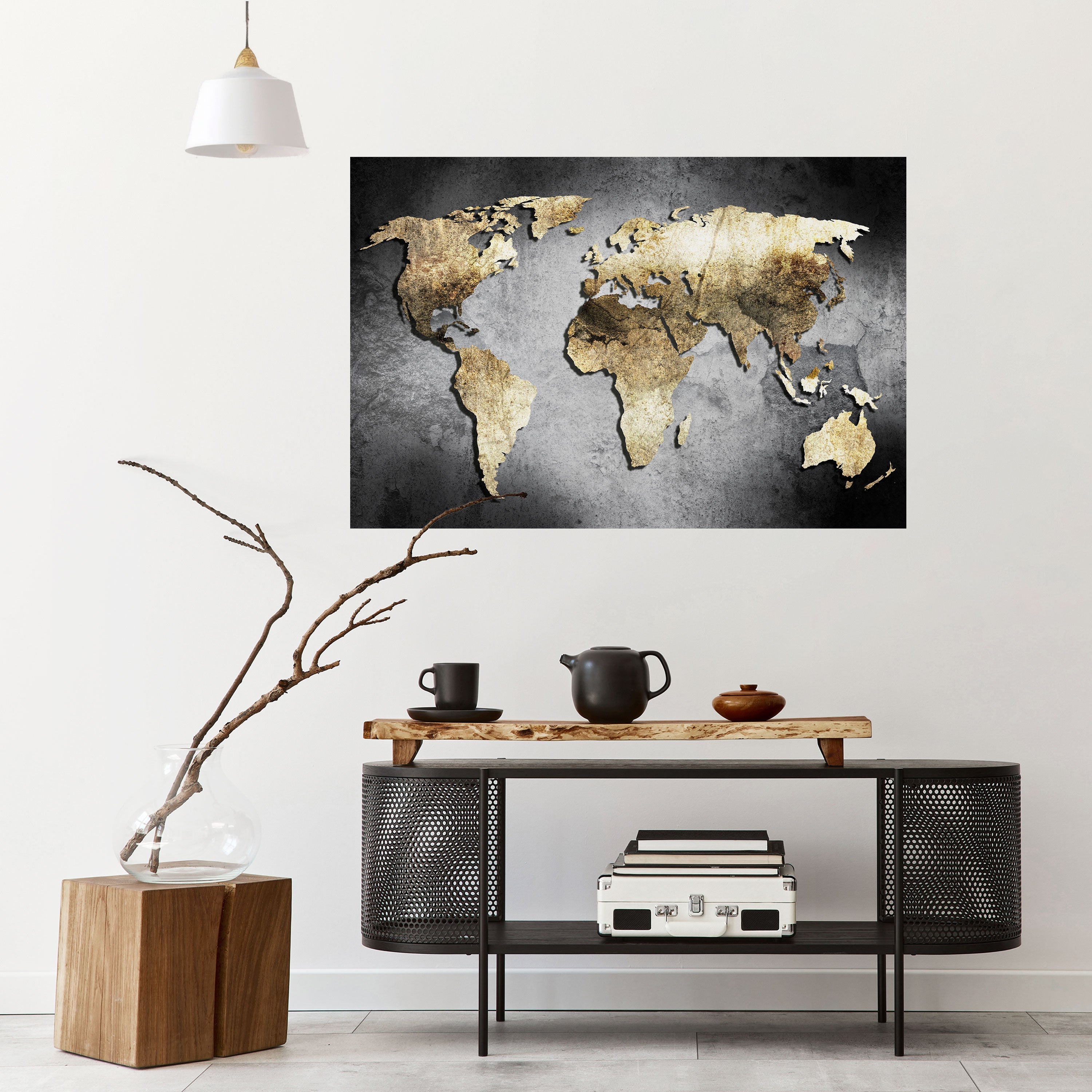 GOLDEN GLOBE TREASURE Peel and Stick Horizontal Poster