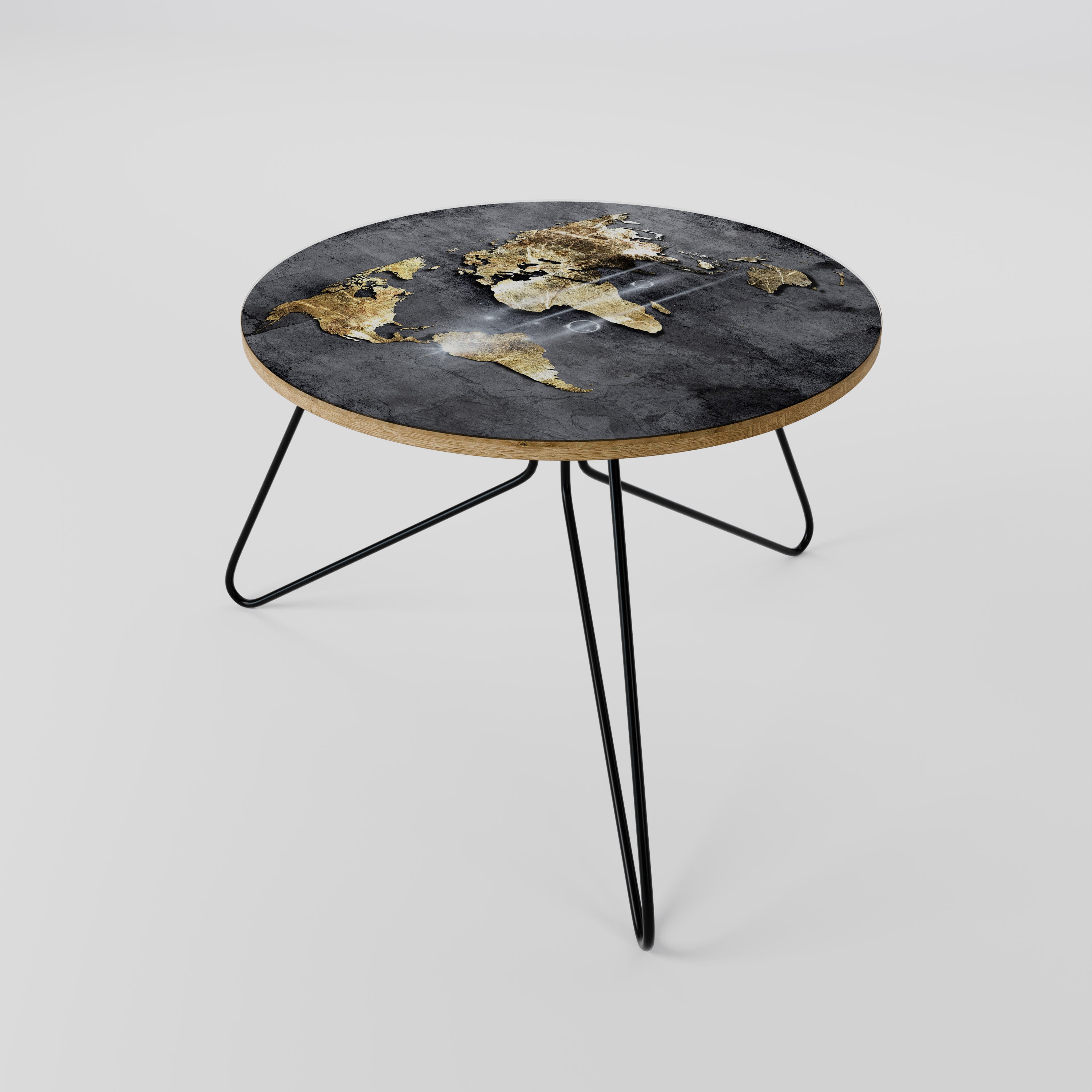 SHIMMERING EARTH MAP Coffee Table