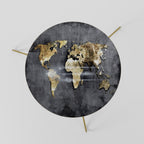 SHIMMERING EARTH MAP Coffee Table 60