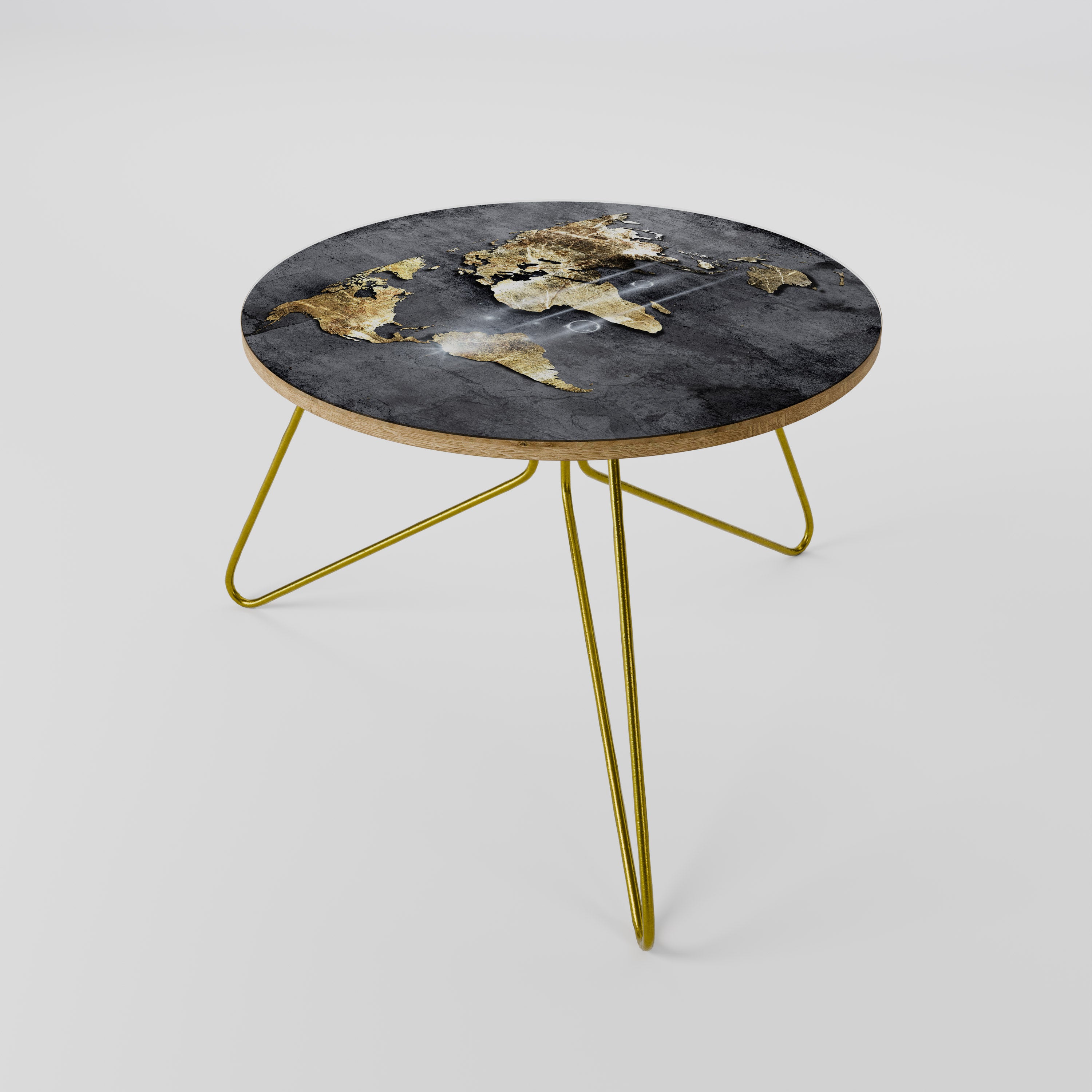 SHIMMERING EARTH MAP Coffee Table