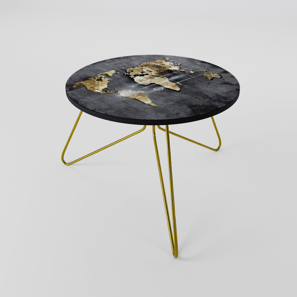 SHIMMERING EARTH MAP Coffee Table