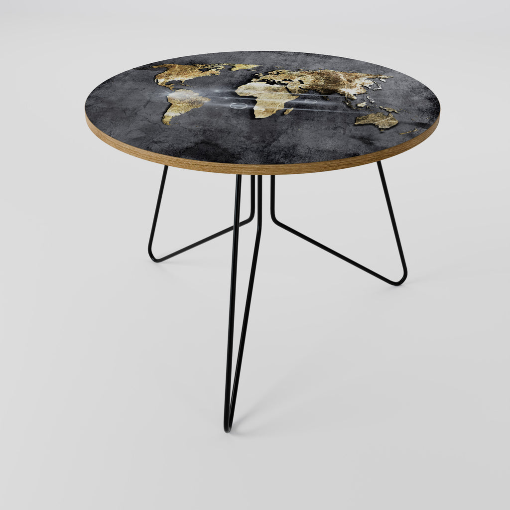 SHIMMERING EARTH MAP Coffee Table