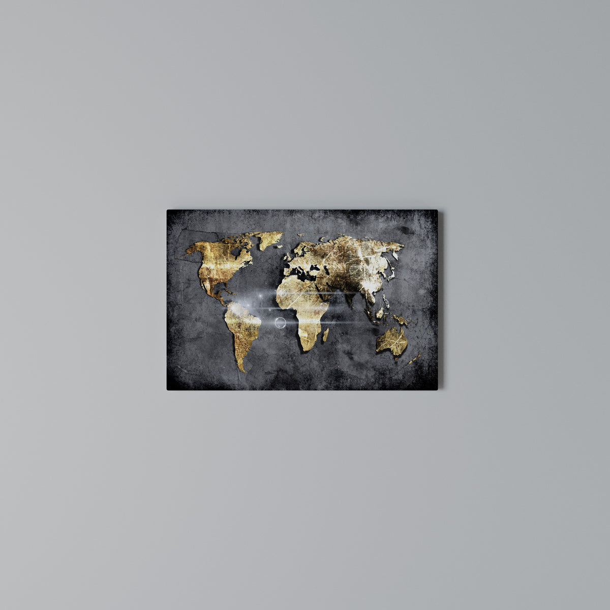 SHIMMERING EARTH MAP Horizontal Canvas Print