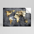 SHIMMERING EARTH MAP Póster Autocolante Horizontal