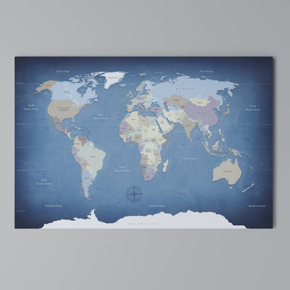 MAP OF DISCOVERY Horizontal Canvas Print