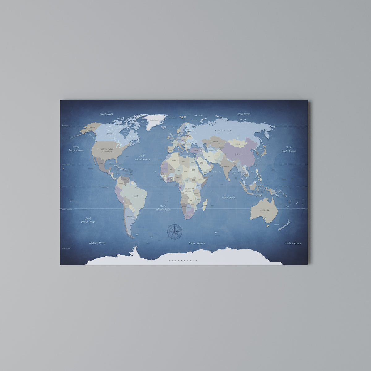 MAP OF DISCOVERY Horizontal Canvas Print