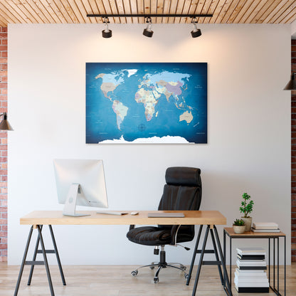 MAP OF DISCOVERY Horizontal Canvas Print