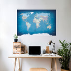 MAP OF DISCOVERY Peel and Stick Horizontal Poster