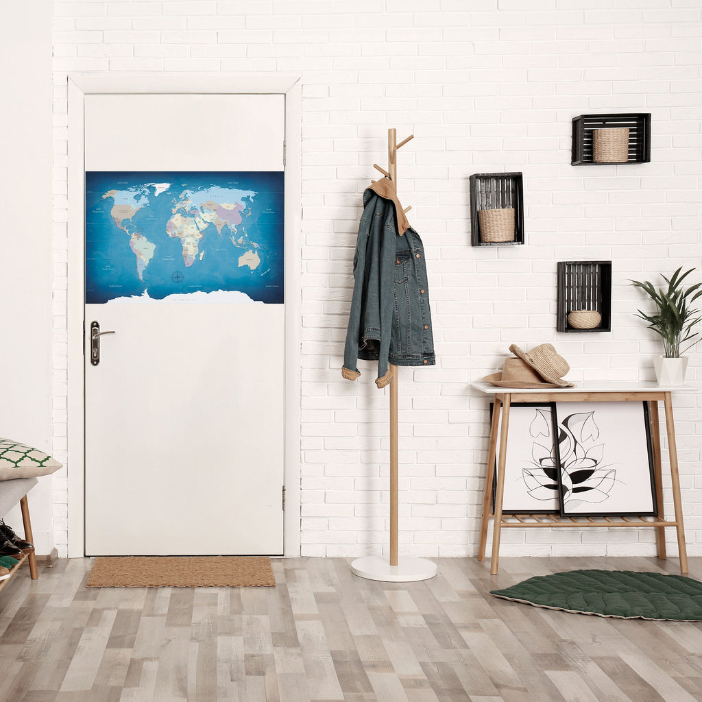 MAP OF DISCOVERY Peel and Stick Horizontal Poster