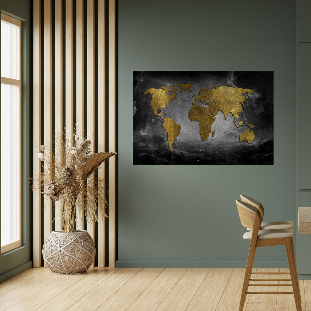 DARK WORLDVIEW Peel and Stick Horizontal Poster