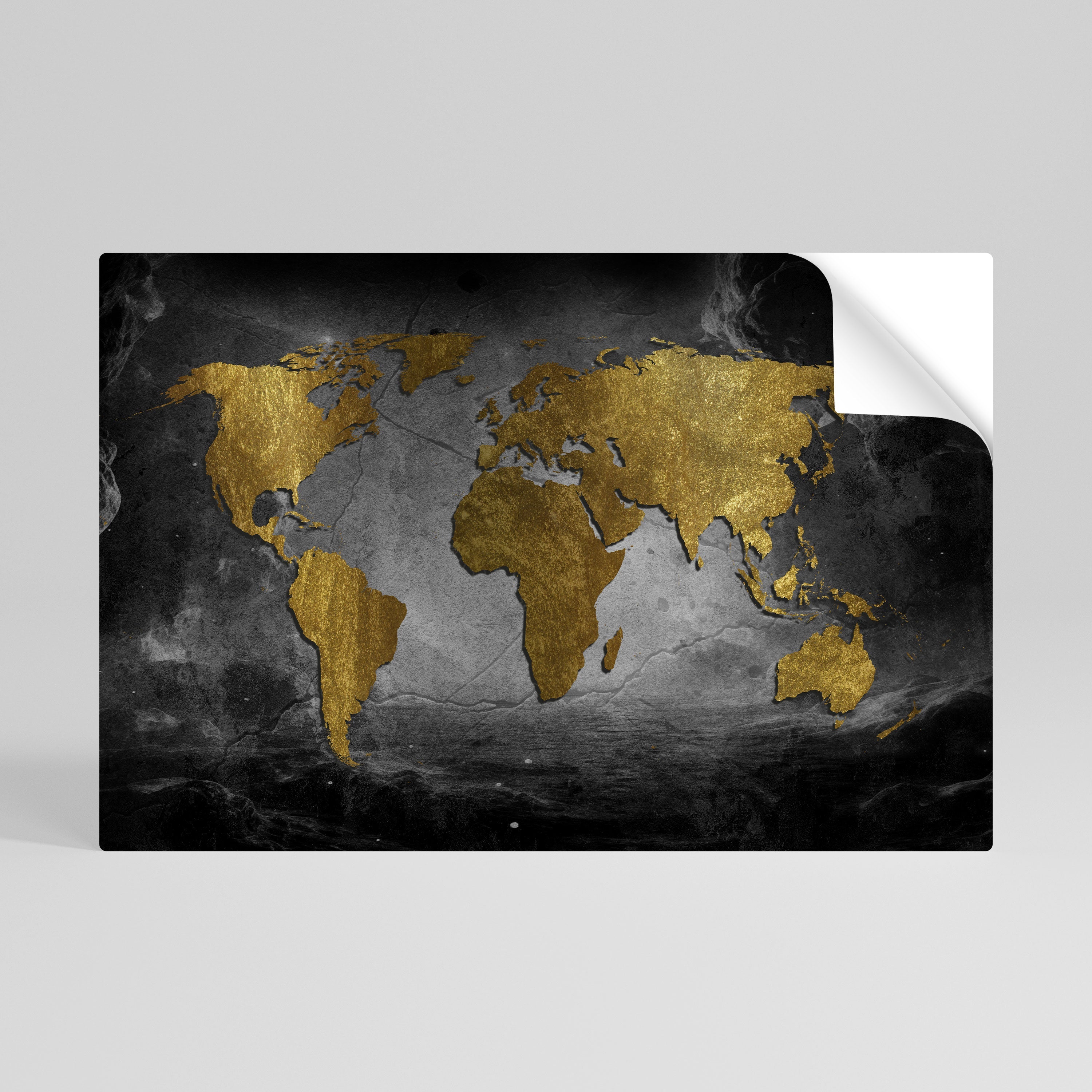 DARK WORLDVIEW Peel and Stick Horizontal Poster
