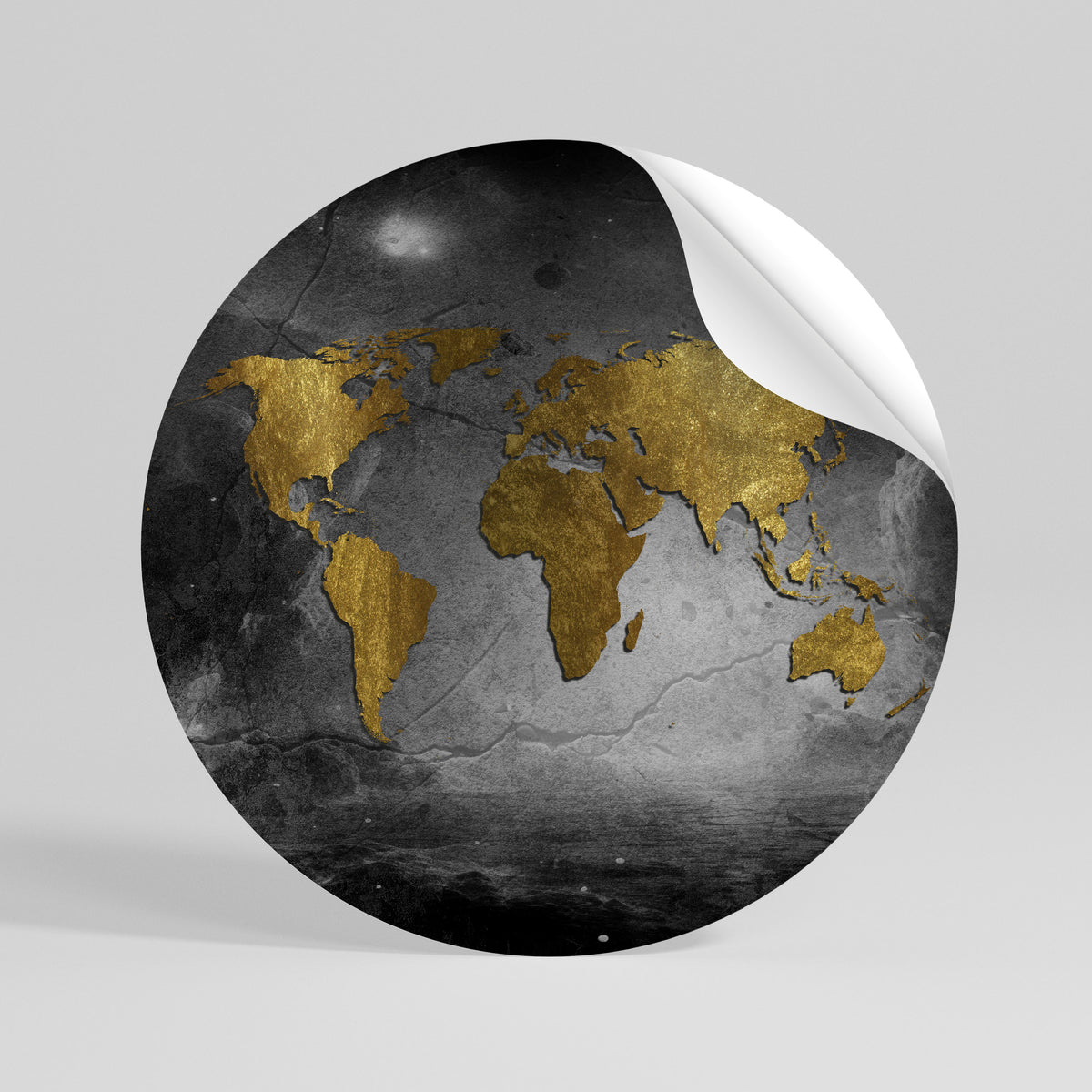 DARK WORLDVIEW Autocolante Redondo Removível