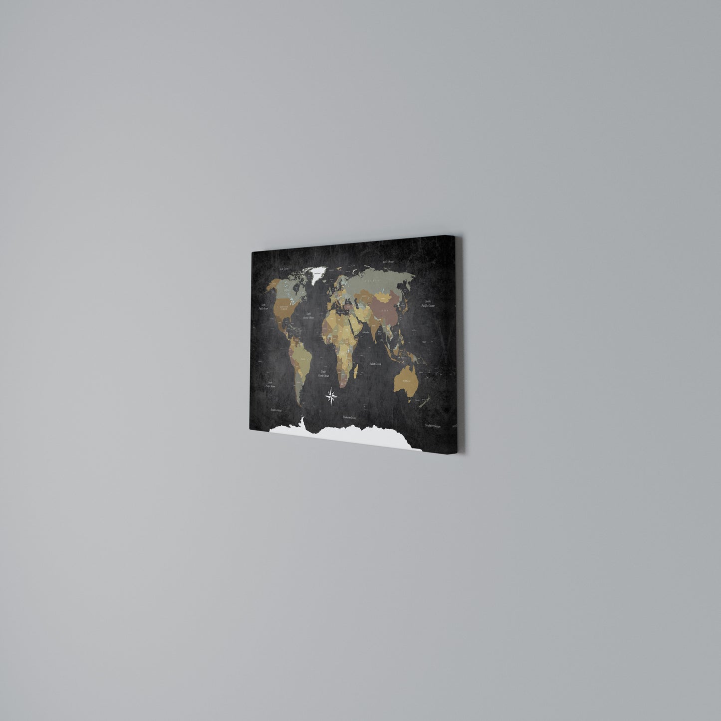 CONTINENTS OF CREATIVITY Horizontal Canvas Print