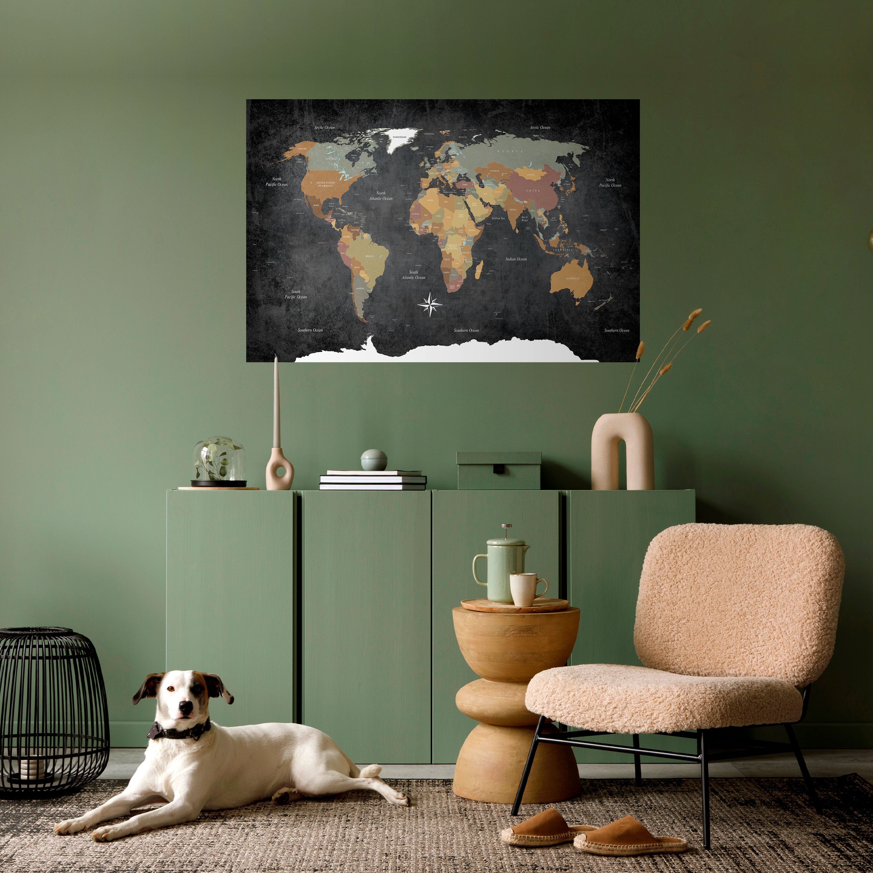 CONTINENTS OF CREATIVITY Poster Horizontal Autocolante