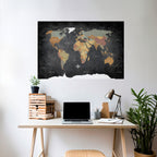 CONTINENTS OF CREATIVITY Poster Horizontal Autocolante