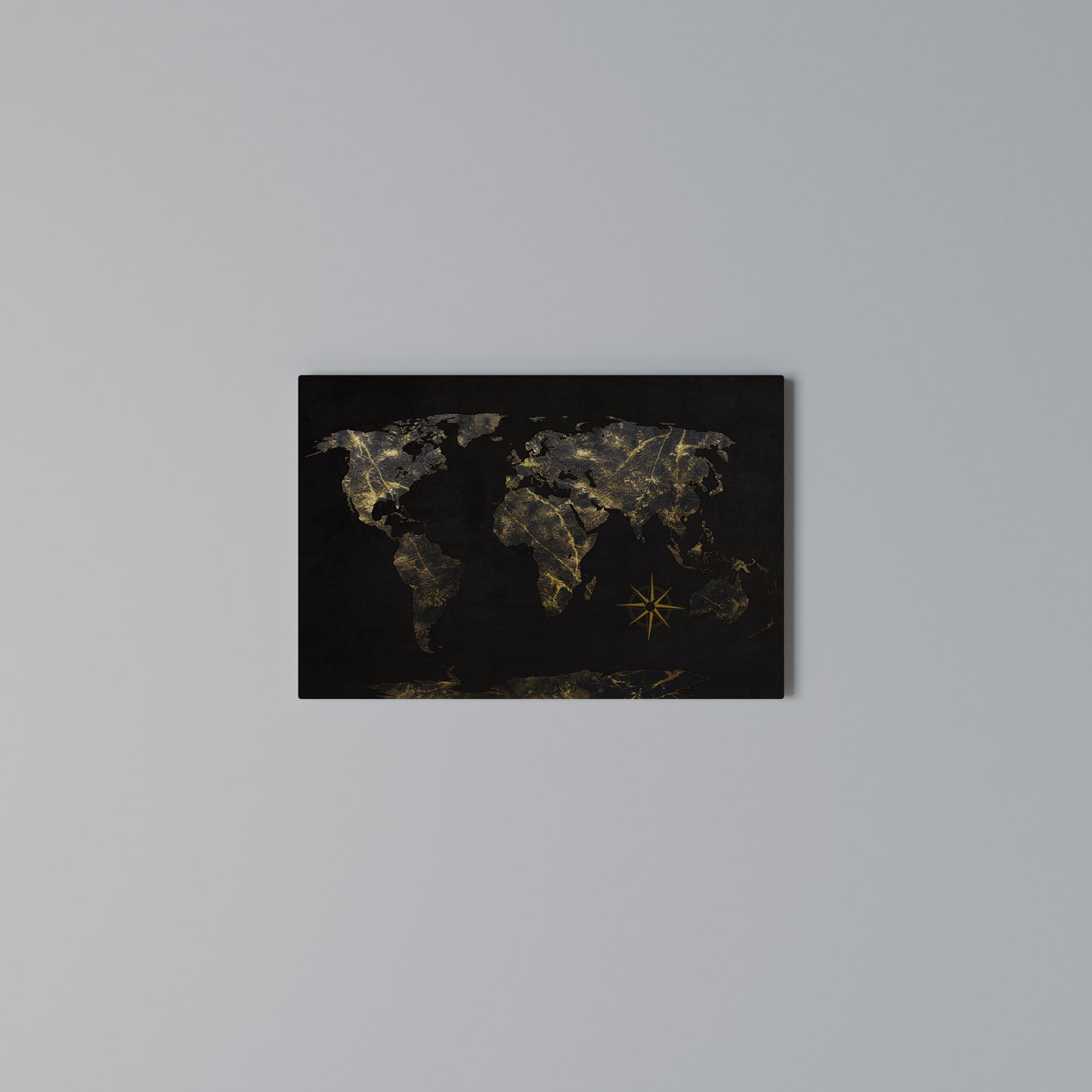 GOLDEN GEOGRAPHY Horizontal Canvas Print