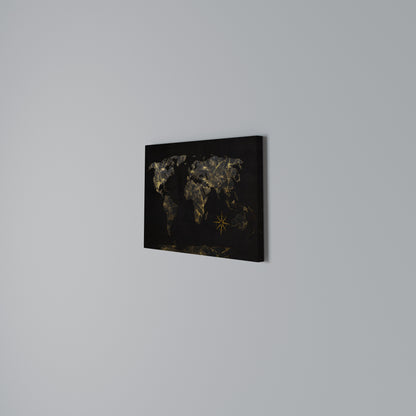 GOLDEN GEOGRAPHY Horizontal Canvas Print