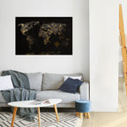 GOLDEN GEOGRAPHY Poster Horizontal Autocolante