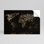 GOLDEN GEOGRAPHY Poster Horizontal Autocolante