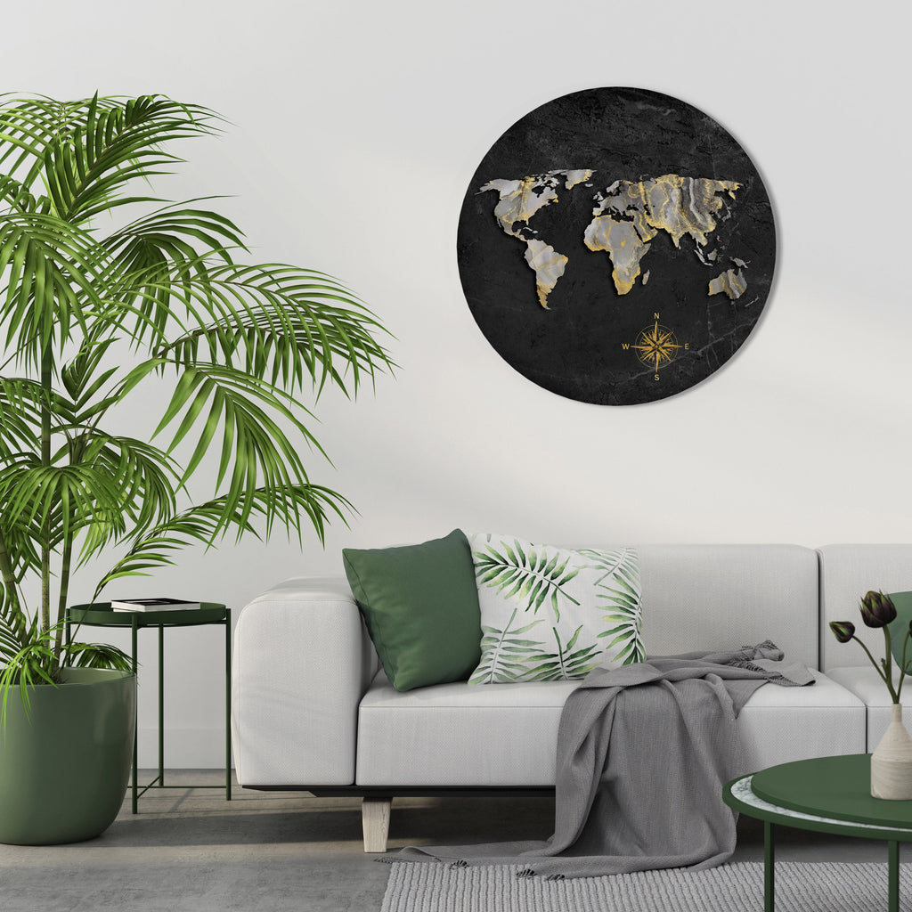 ELEGANT WORLDWIDE Quadro Redondo Decorativo