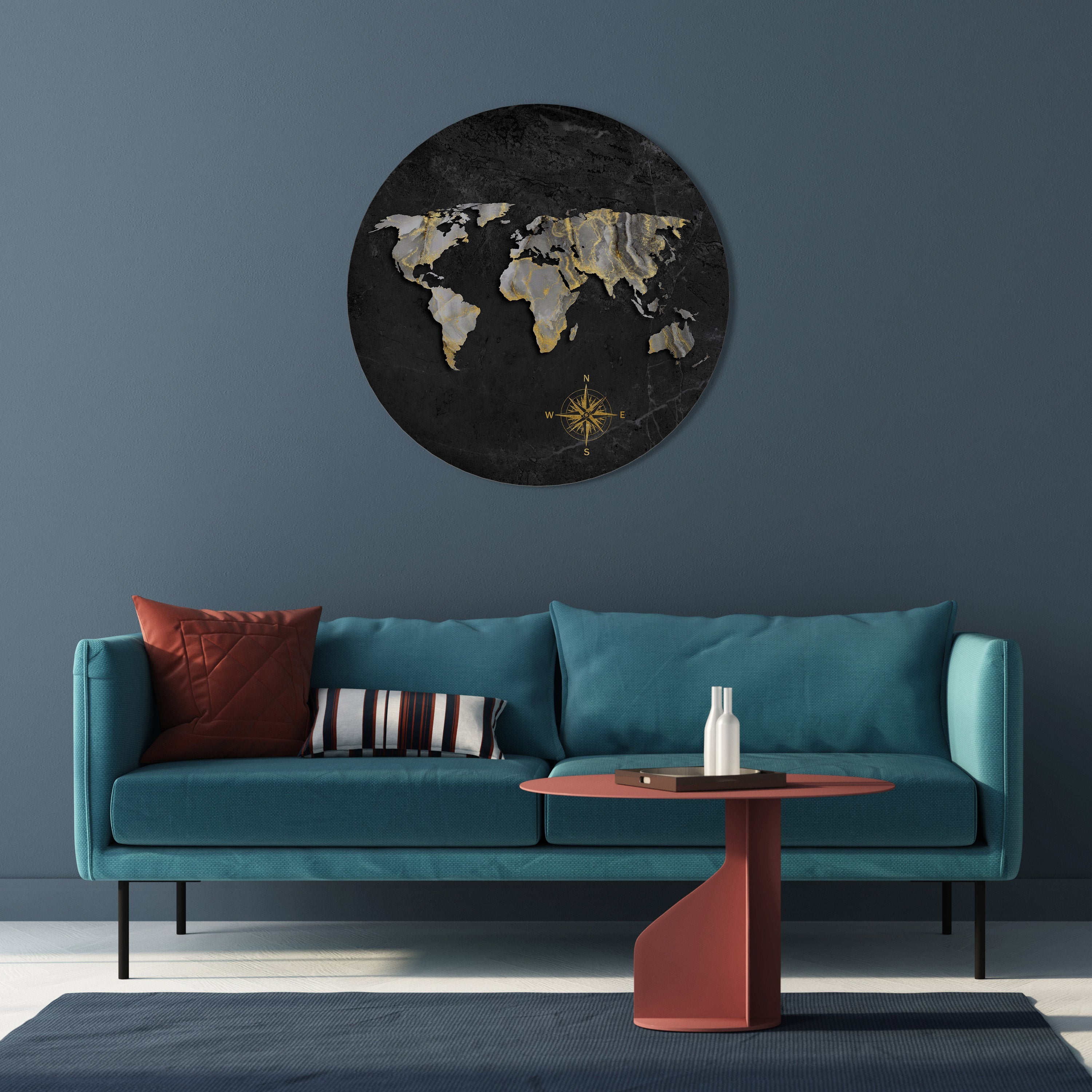 ELEGANT WORLDWIDE Quadro Redondo Decorativo