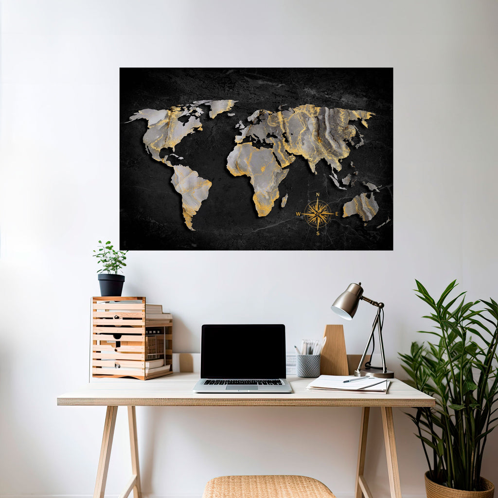 ELEGANT WORLDWIDE Poster Horizontal Autocolante