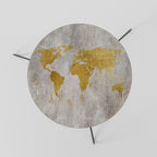 METALLIC WORLDVIEW MAP Mesa de Centro 60