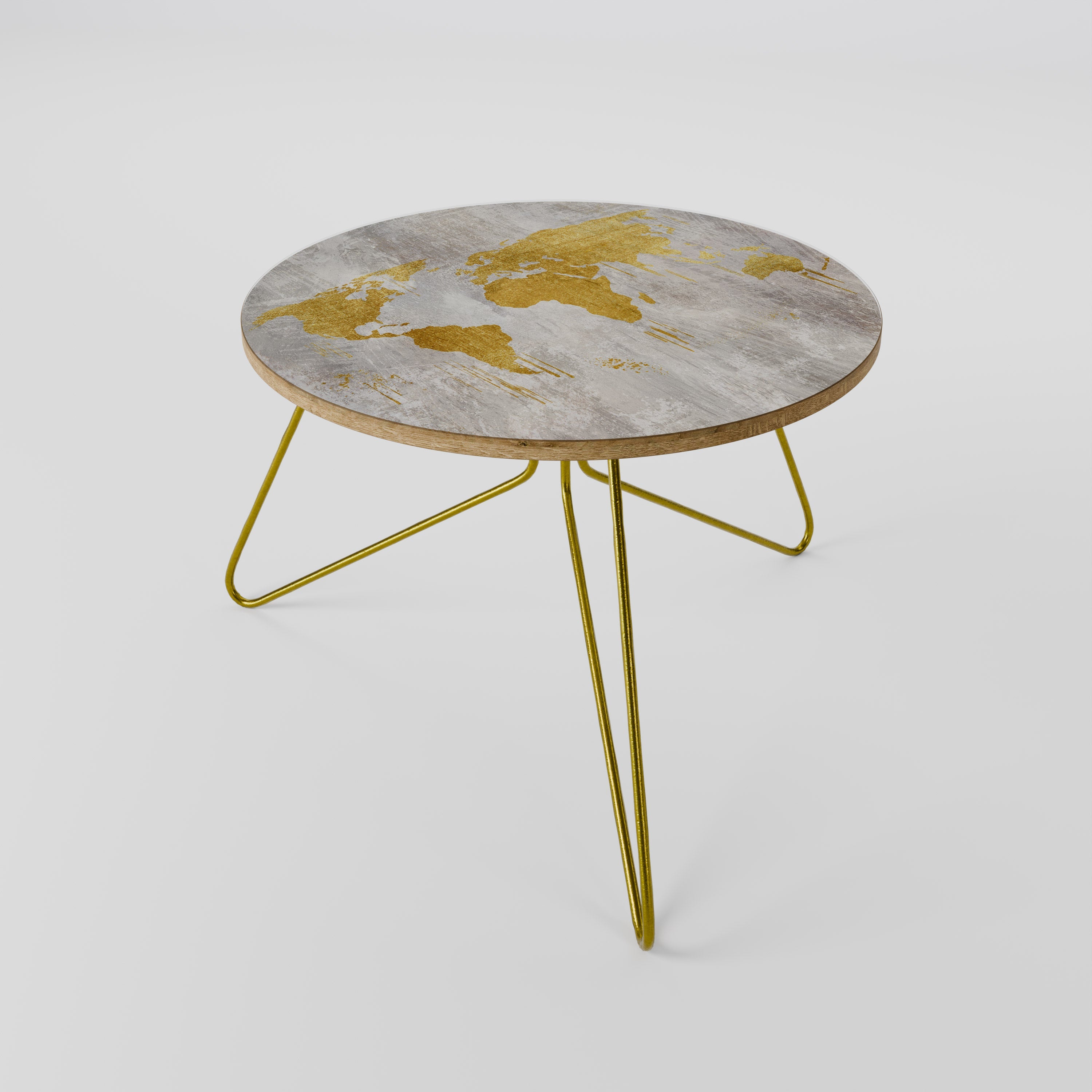 METALLIC WORLDVIEW MAP Mesa de Centro 60