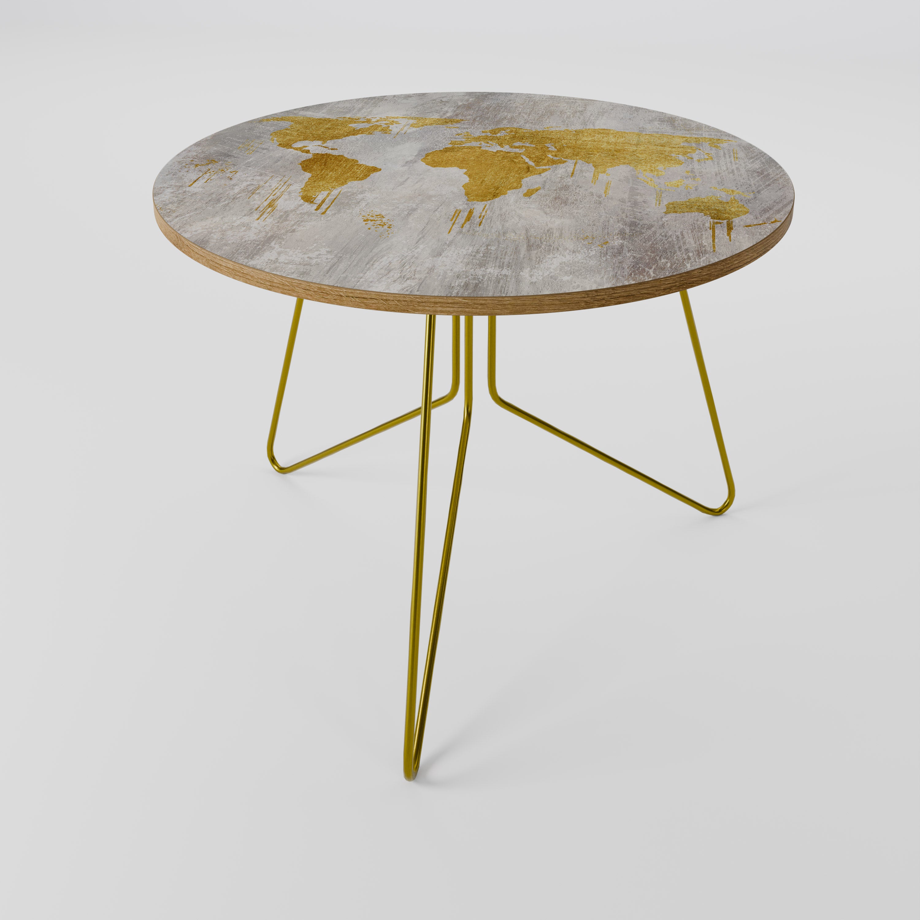 METALLIC WORLDVIEW MAP Mesa de Centro