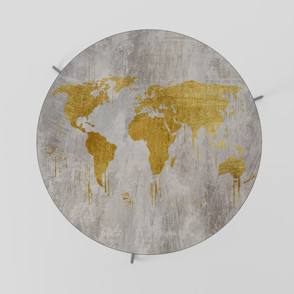 METALLIC WORLDVIEW MAP Mesa de Centro
