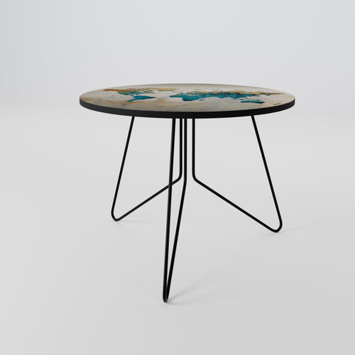 AZURE GILDED MAP Coffee Table 69