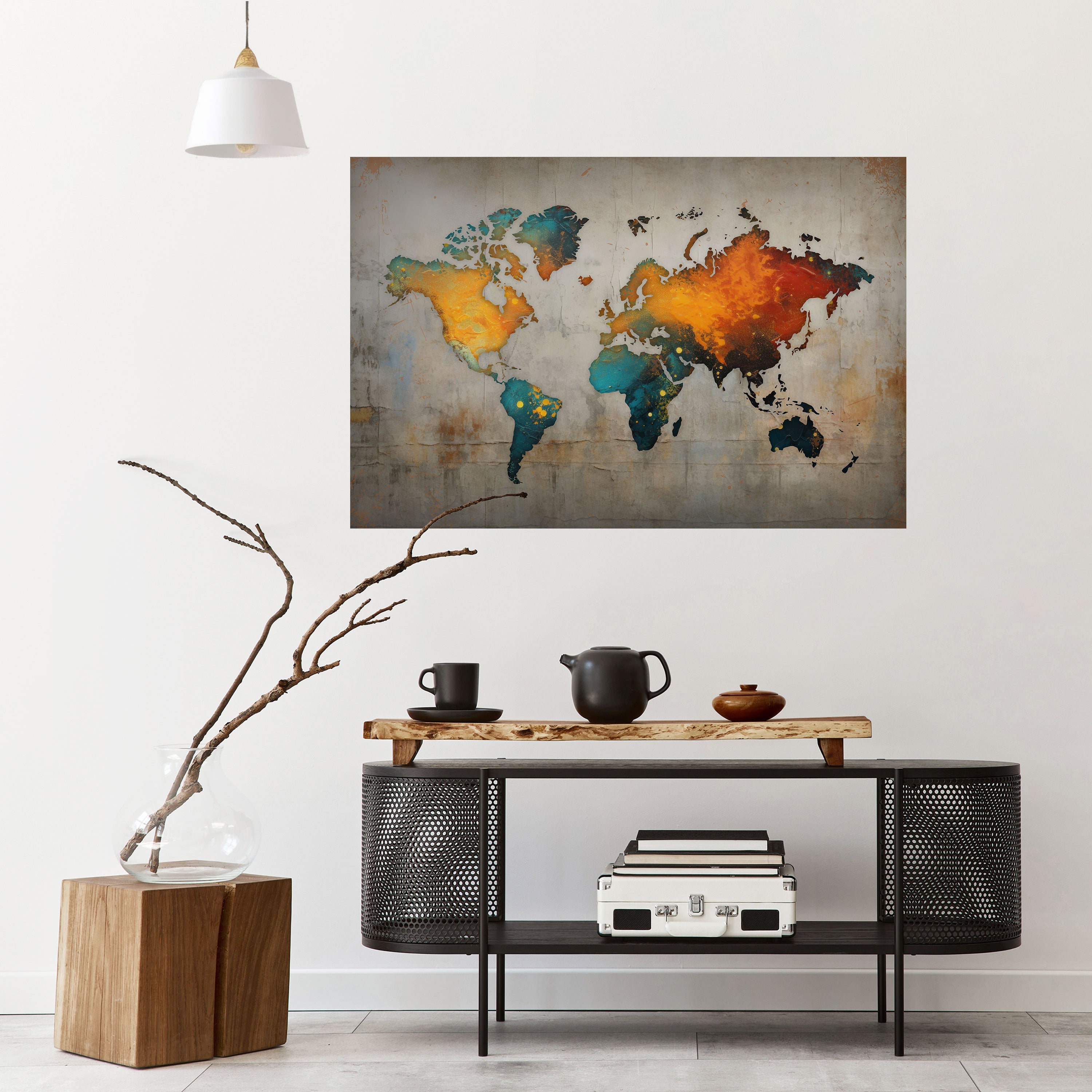 GLOBAL HUES EXPLORED Peel and Stick Horizontal Poster