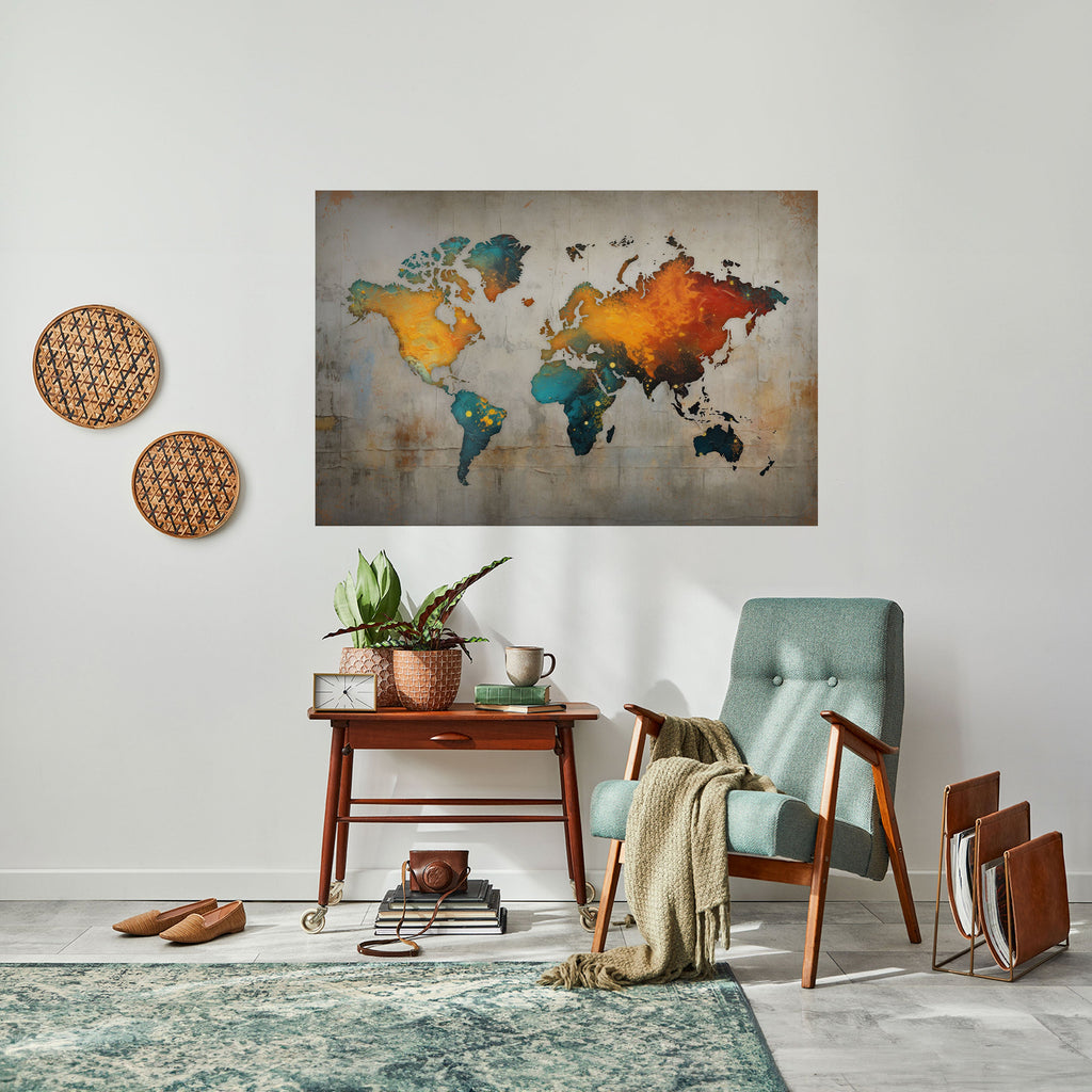 GLOBAL HUES EXPLORED Peel and Stick Horizontal Poster