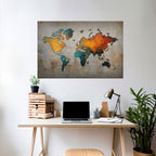 GLOBAL HUES EXPLORED Peel and Stick Horizontal Poster