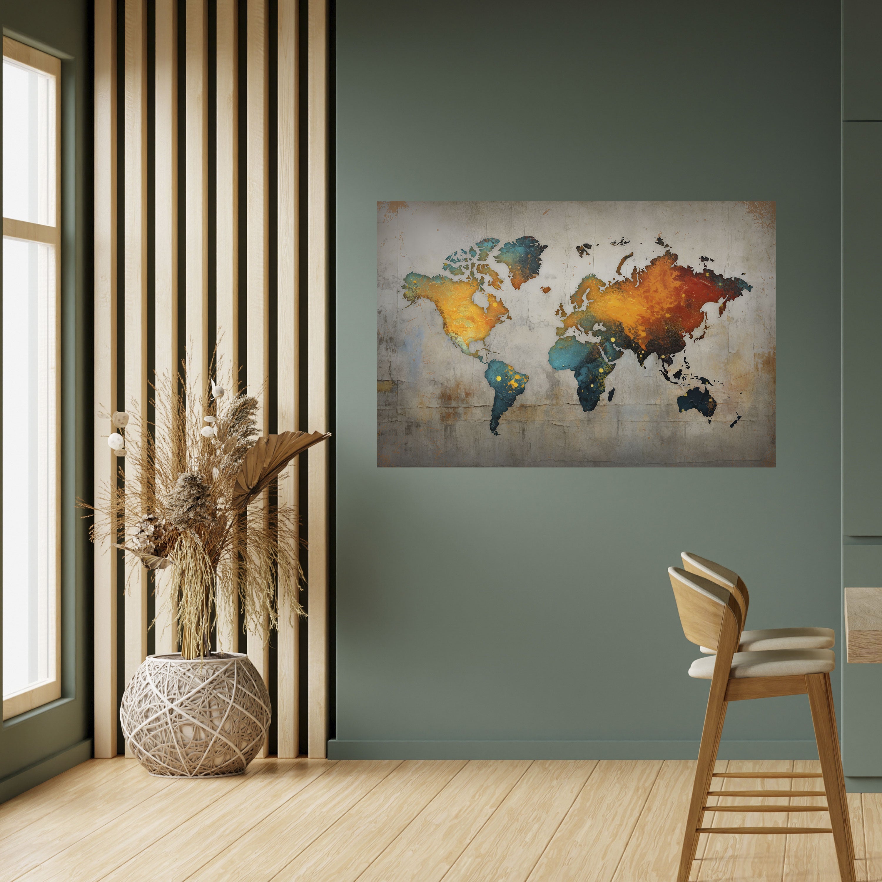 GLOBAL HUES EXPLORED Peel and Stick Horizontal Poster