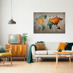 GLOBAL HUES EXPLORED Peel and Stick Horizontal Poster