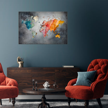 HARMONIOUS EARTH TONES Horizontal Canvas Print