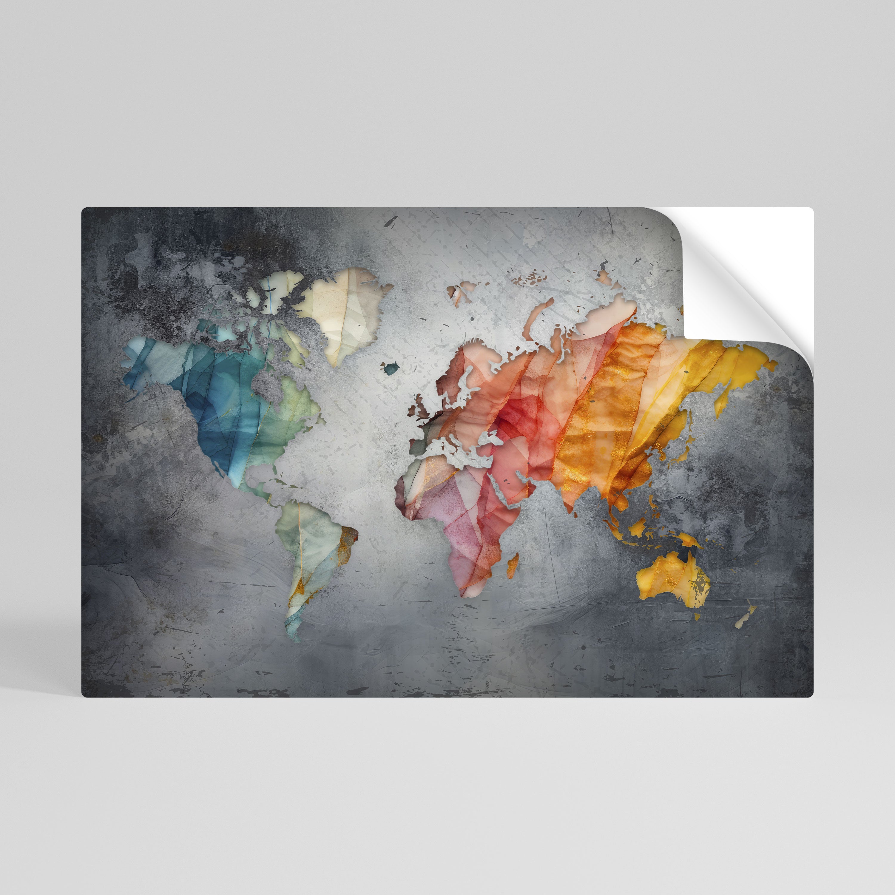 HARMONIOUS EARTH TONES Póster Autocolante Horizontal