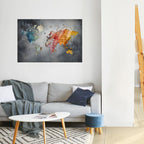 HARMONIOUS EARTH TONES Peel and Stick Horizontal Poster