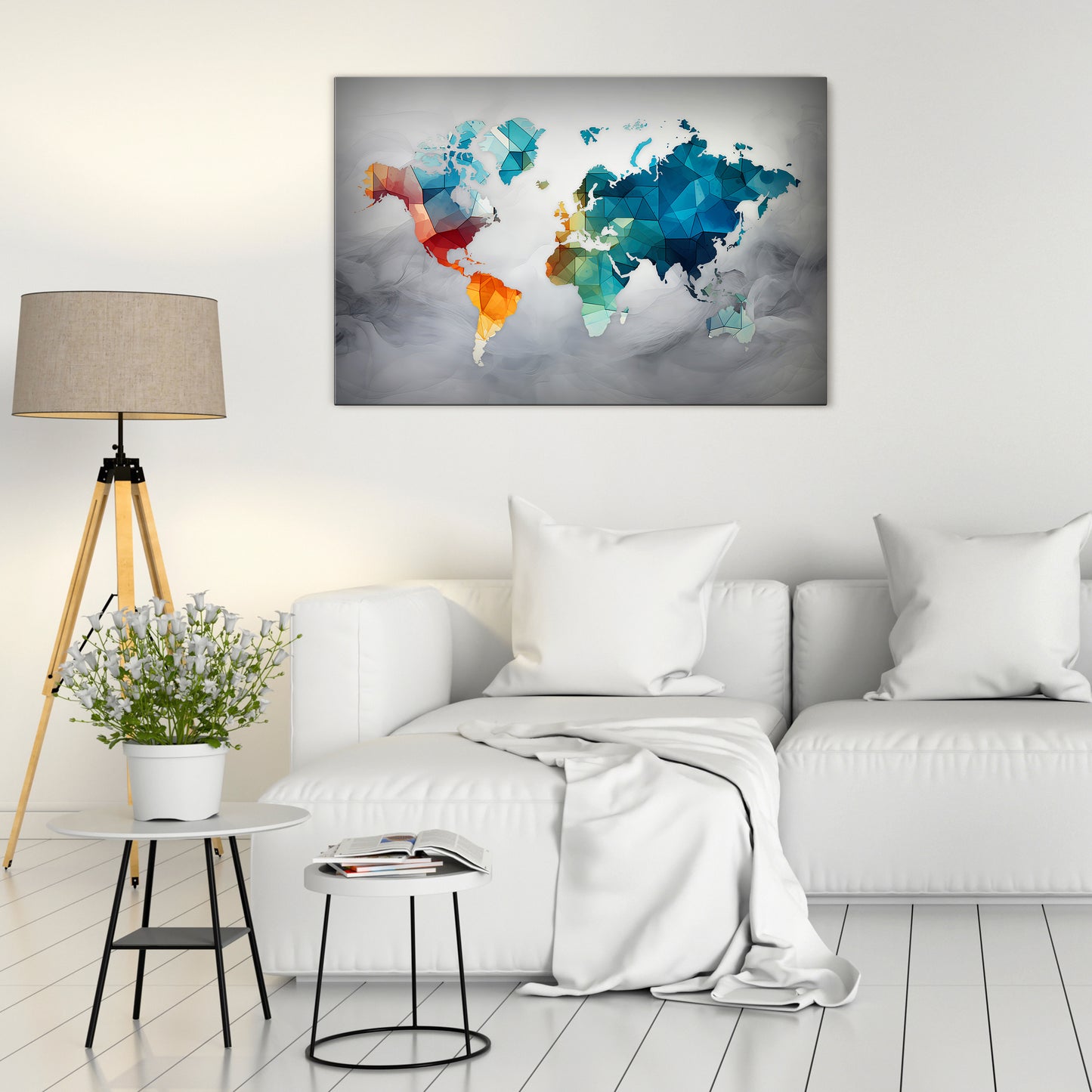 FACETED WORLDVIEW Horizontal Canvas Print