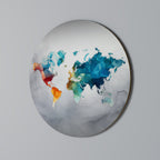 FACETED WORLDVIEW Quadro Redondo Decorativo