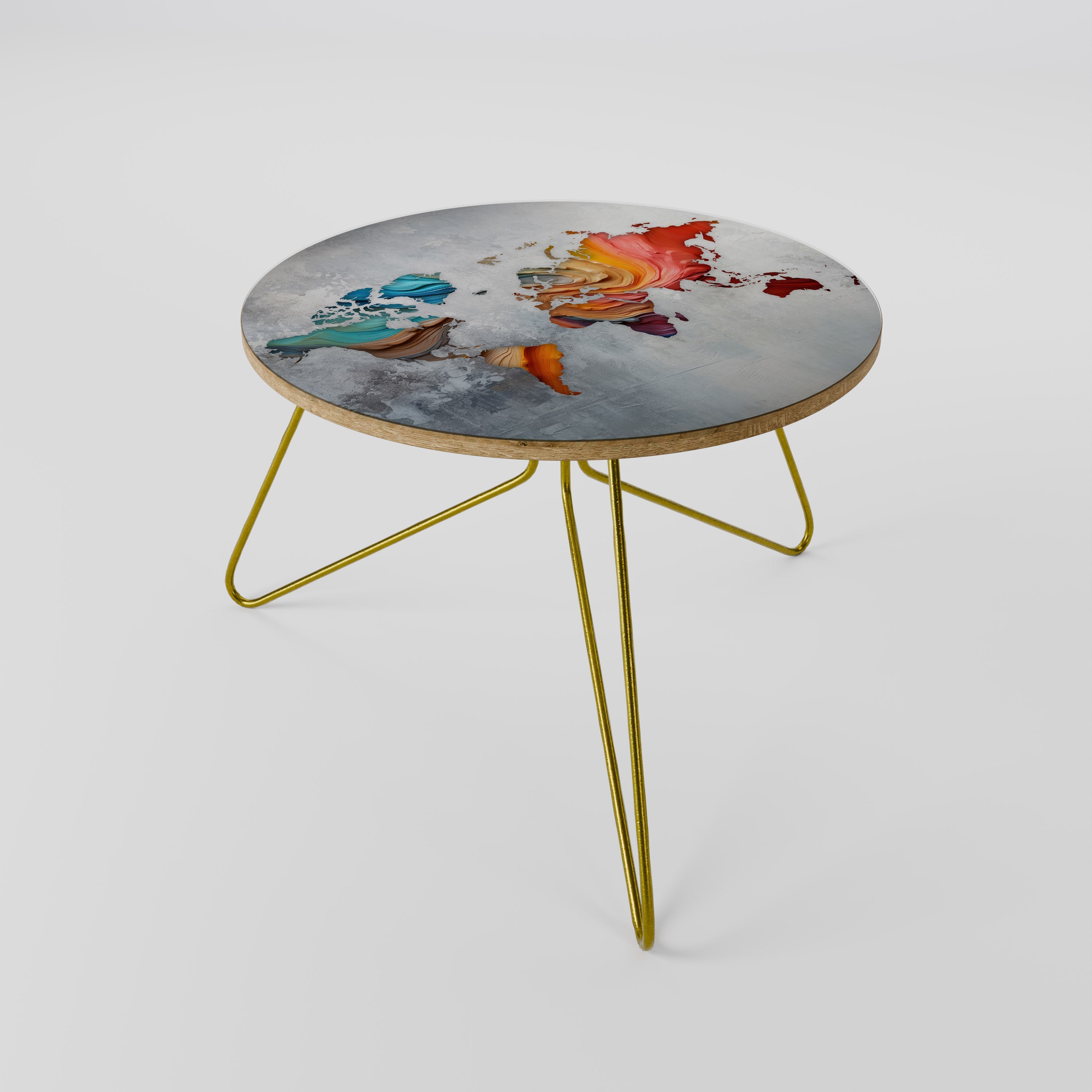 PAINTED CONTINENTS Mesa de Centro 60