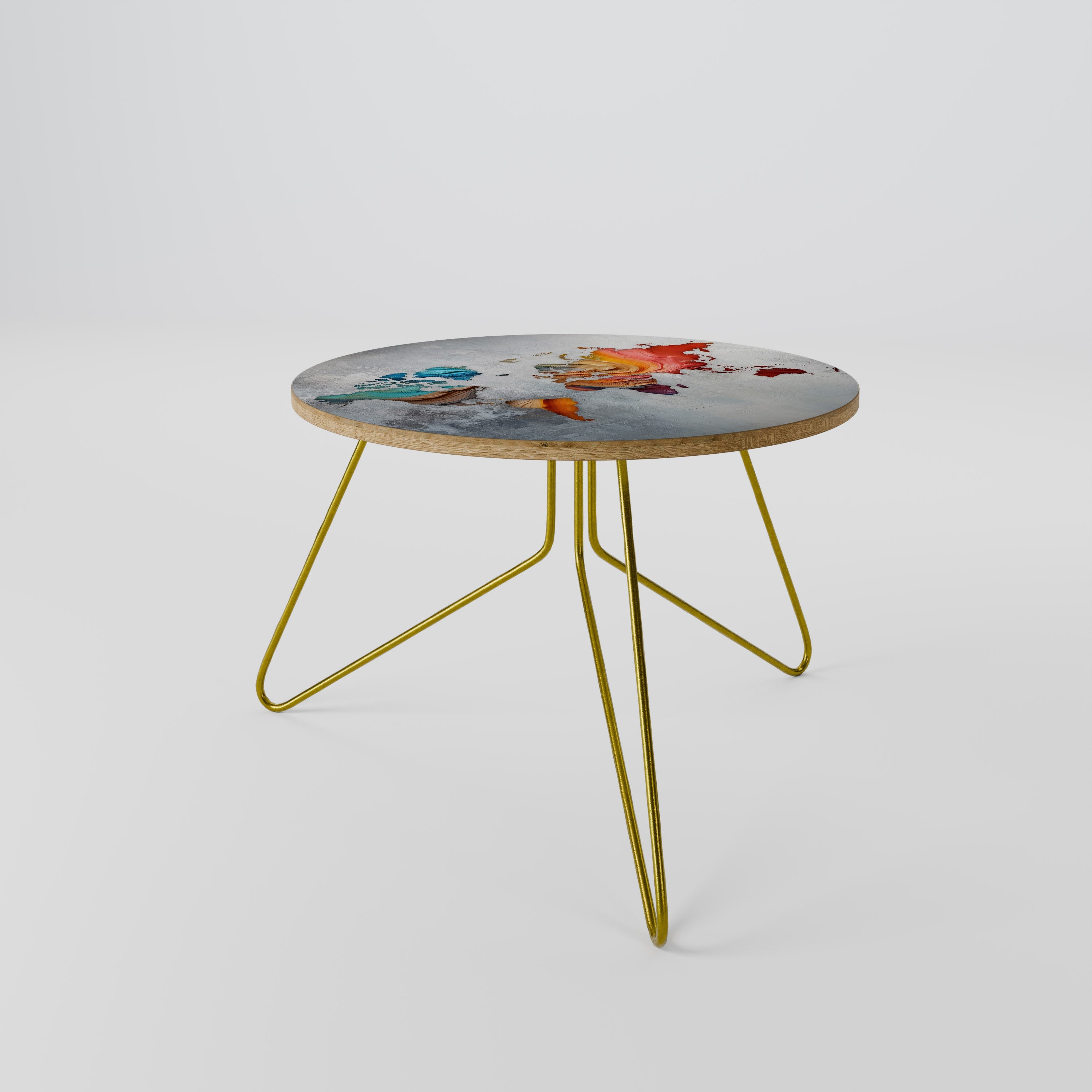 PAINTED CONTINENTS Mesa de Centro 60