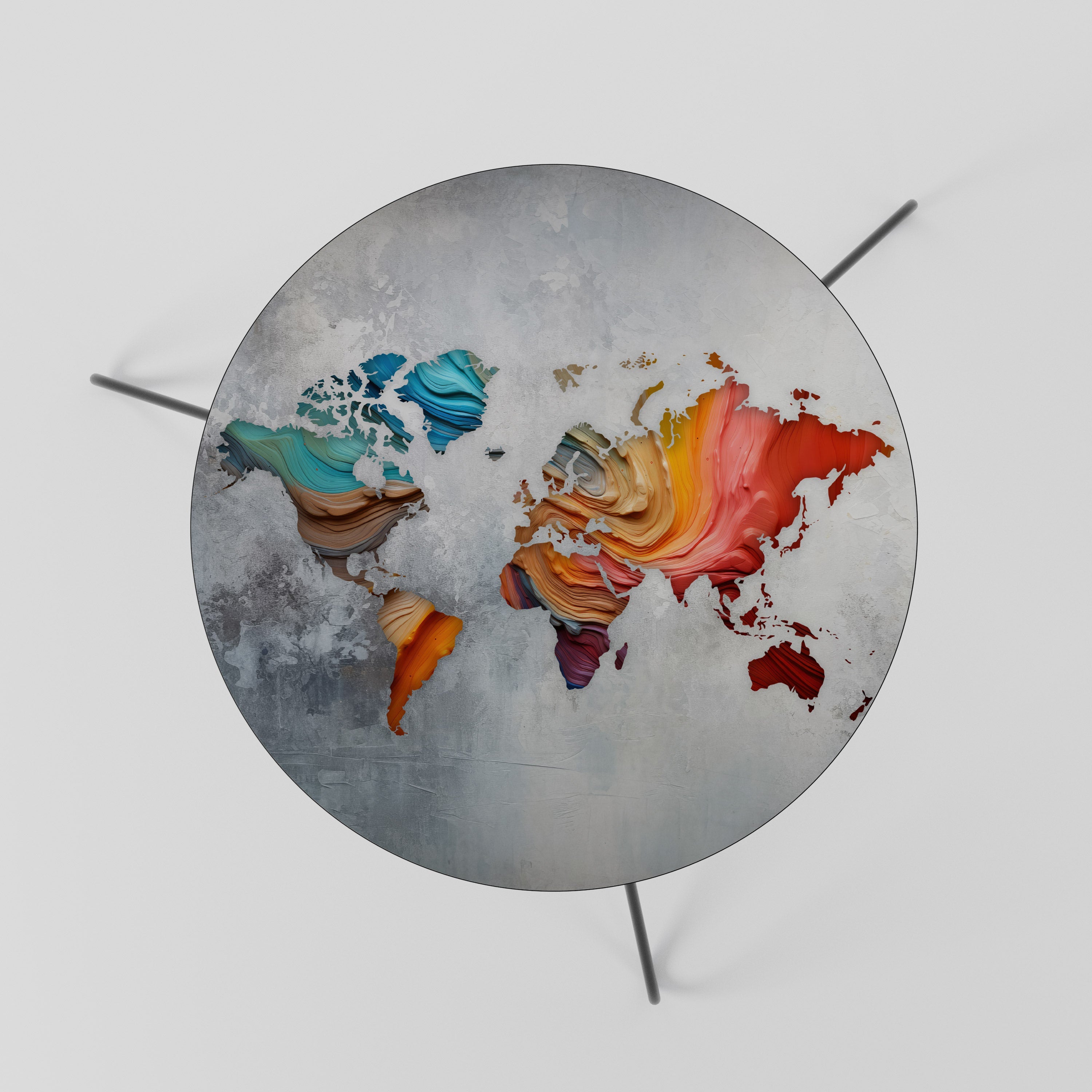 PAINTED CONTINENTS Mesa de Centro 60