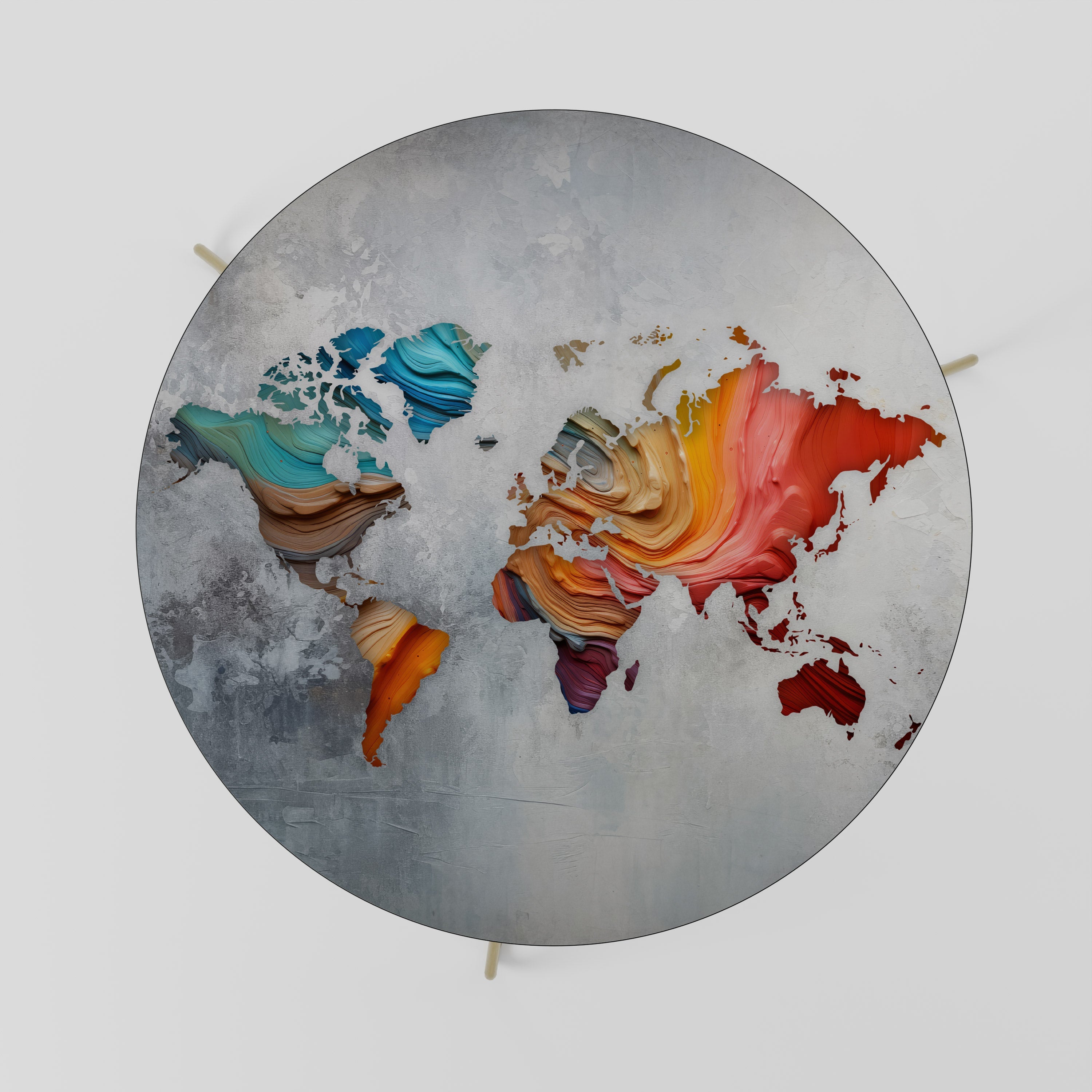 PAINTED CONTINENTS Mesa de Centro 69